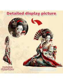 1 Rose Sacred Heart & Three Kings | Valentine's Day Gift, 2D Acrylic, Multi-Purpose Desktop Display, Suitable For Home And Office, Irregular Shape, Frameless. - Multicolor - View 3