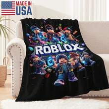 1pc Game Cartoon Print Flannel Blanket, Soft Polyester Fiber Blanket, Suitable For All Seasons, Comfortable Bed Sheets, Sofas, Camping, Travel, Office Essentials, Perfect Holiday Gifts, Couple Gifts, Multiple Sizes To Choose From, Pet Friendly Home Decoration, Party Decoration, Lightweight And Durable Design, Modern Style, Pet Owner's Choice - Multicolor - View 6