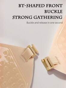 1/2/4件装隐形婚纱文胸，前扣式 | 可重复使用的硅胶乳贴，适用于露背礼服 | 无肩带自粘式胸贴，适用于派对和晚礼服