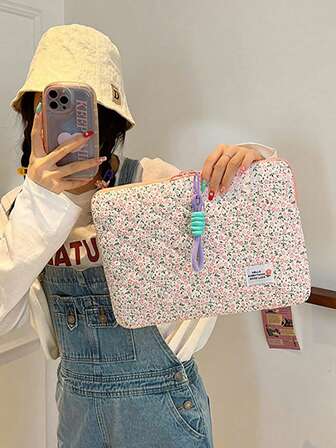 INS Korean Style Contrast Color Laptop Sleeve Bag, Fits 11" IPad, 14"/15" Laptop