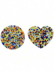 1 Set Skin Scratch Sensory Stress Relief Toys, Disposable Mini Skin Scratch Game Pads, Soothing Anxiety Scratch Pads, Suitable For Children 8+ Years Old, Easter Thanksgiving Party Decorations - Multicolor - View 6