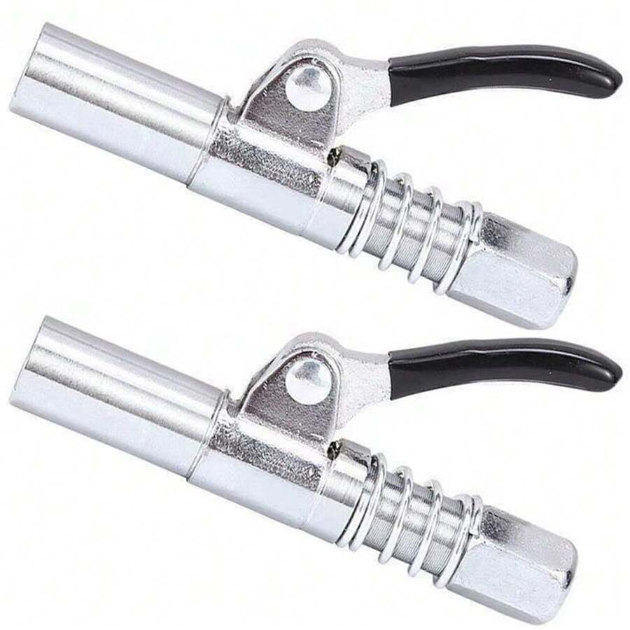US 2 Pack Grease Gun Coupler Locks Onto Fittings Long-Lasting Rebuildable Tool - 2 Pack - View 1