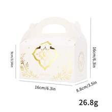 24个/包 金箔白纸板饼干、糖果、甜点包装高级纸盒，适用于节日派对、烘焙、DIY礼品 - 彩色 - 查看 3