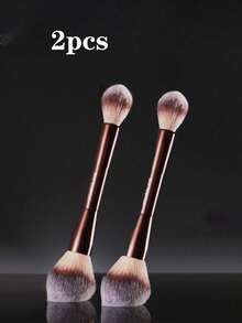 1pc Double-Ended Makeup Brush Set - Powder, Blush, Foundation, Eyeshadow, Concealer, Lip Brush - Cosmetic Tools,Foundation Brush,Concealer Brush,Blush Brush,Contour Brush,Blush Brush,Bronzer Brush,Powder Brush,Foundation Brush,Blush Brush - Multicolor - View 10