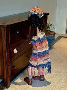 50 جرام/لفة من خيوط الغزل الناعمة لسلسلة الحديقة، خليط ملون من البوليستر، مناسب للحياكة والكروشيه لصنع سترات وجواكت وقبعات وقفازات وأوشحة دافئة وأنيقة - متعدد الألوان - مشاهدة 10