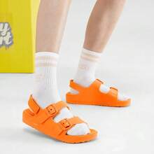 Skechers Women's Lightweight Shock-Absorbing Comfortable Durable Casual Beach Sandals, Suitable For Summer - Orange - View 2