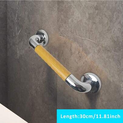 1pc, 30cm To 60cm Multi-Length ABS Grab Bar, Straight Shower Enclosure Bathtub Anti-Slip Handrail, Thick For Elderly, Disabled, Pregnant Women, Corridor And Staircase Safety Grab Bar, Stainless Steel Combination Safety Handrail Bathroom Bathroom Accessories Bathroom Tools