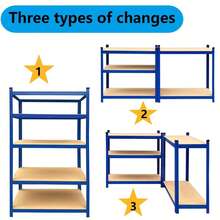 JAOSY Garage Integrated Storage Racks - Mavi - Görünüm 7