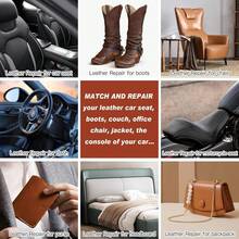 SEISSO Pro-Grade 12-Color Leather Vinyl Repair Kit | Luxury Refinishing Set With Glue, Backing Fabric & Paint Gel - Restore Car Upholstery, Couches & Furniture, Conceal Tears & Scratches + Step-By-Step Instructions - 12colors - View 9