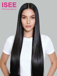 ISEE Hair Made Of 100% Unprocessed Human Virgin Hair Straight Wig 180% Density 8-14 Bob Inch 16-30 Regular Inch 6*4 HD Closure Pre-Bleached Knots Lace Hair Pre-Cut Lace Pre-Plucked Hairline Unprocessed Human Hair High Quality Wig Looking Versatile Style Vacay Vibes Active Energy Travel Essential Holiday Outfits Bridesmaid Gifts Accessories Women Free Shipping Artistic Elegance Active Energy Casual Everyday Romantic Getaway - SNatural - View 1