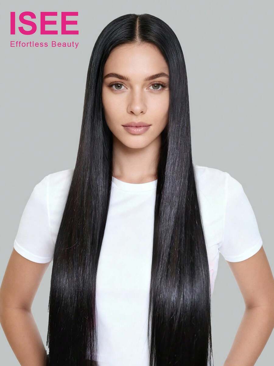 ISEE Hair Made Of 100% Unprocessed Human Virgin Hair Straight Wig 180% Density 8-14 Bob Inch 16-30 Regular Inch 6*4 HD Closure Pre-Bleached Knots Lace Hair Pre-Cut Lace Pre-Plucked Hairline Unprocessed Human Hair High Quality Wig Looking Versatile Style Vacay Vibes Active Energy Travel Essential Holiday Outfits Bridesmaid Gifts Accessories Women Free Shipping Artistic Elegance Active Energy Casual Everyday Romantic Getaway - SNatural - View 1