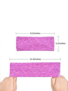 印花运动头带吸汗带，健身瑜伽吸汗头带，男女青少年适用，跑步宽弹力发带