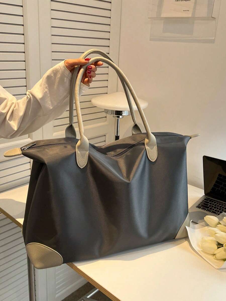 Bolsa de viaje de gran capacidad para exteriores, bolsa de equipaje con ruedas portátil, maletín minimalista ligero y casual de un solo hombro, bolso versátil, bolsa de deporte y gimnasio, bolsa de equipaje