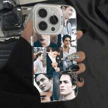 Funda de teléfono T-Twilight Robert Pattinson para 17,16,15,14,13,12,11,Pro,Max,Plus,air, anti-caída, gris plata mate, parachoques duro - Z6 - Ver 1