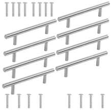 2/4/8pcs Of Elegant Aluminum Alloy Tray Handles - Sleek Metallic Finish, Perfect For Kitchenware, Drawer & Door Organization, Includes Screw Group For Secure Installation, Kitchen Drawer Handles| Sleek Metallic Finish| Aluminum, Tray Holder - Multicolor - View 15