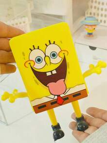 SpongeBob SquarePants 1/4 Giá để bàn chải đánh răng và cốc súc miệng hình hoạt hình SpongeBob dùng trong phòng tắm, Hộp đựng đồ treo tiết kiệm không gian, Không cần khoan, Trang trí nội thất - Nhiều màu - Xem 12