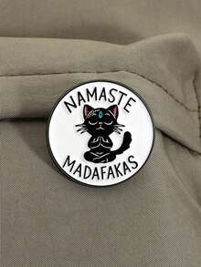 Yoga Cat Enamel Pin Cartoon Brooch Pines Lapel Pins Badge On Backpack Clothing Accessories Animal Jewelry Friends Gifts - Multicolor - View 8