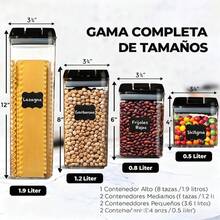 Storage Container Sets - Siyah - Görünüm 8