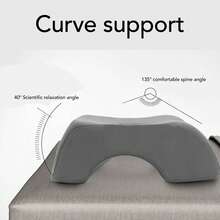 Ergonomic Prone Pillow: Soft And Hollow Headrest Cushion For Massage And Beauty Tables. - Blue - View 6
