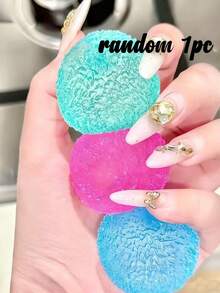 1/2/3/6/9pcs Mini Textured Stress Relief Ball: High Density Solid Soft Gel Toy, 1.6 Inch Small Sensory Fidget Toy, Quiet Classroom Stress Relief Item, Malt Filling - Multicolor - View 10