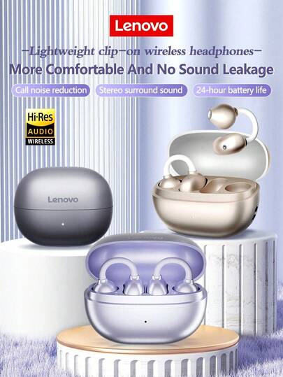  Lenovo EA410 True Wireless Bluetooth Headset Air Bone Conduction Non-In-Ear Open Ear Clip Sports Running Ear Hook Chinese Packaging