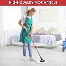 Spin Mop Replacement Handle 360 Degree Spin Mop Pole Handle Replacement Rotating Telescopic Stick For Head Replace Spinning Household Cleaning Accessories For Home(Cute Blue) - MàuA - Xem 7