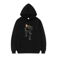Disneyss Frozen Elsass Olaf Anna Pattern Woman Casual Loose White Spring Tops Clothes Pullovers Ladies Cheap Hoodies Sweatshirts (12) - 黑色 - 查看 1
