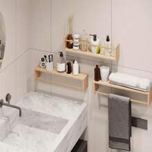 2pcs/Set Floating Shelves Are Used For Home Decoration, Display Racks, Storage Racks, And Placement Racks. They Can Also Be Used As Floating Shelves, Organizing Racks, And Storage Racks. Suspended Placement Racks Are Storage Tools And Decorative Shelves.Gift For New Year. - Multicolor - View 5