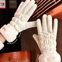 Autumn And Winter Gloves, Warm For Women's Cycling, Touch Screen Gloves With Fleece, Cold And Windproof Skiing Gloves - Multicolor - View 11