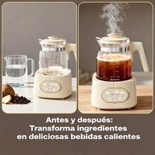 Máquina reguladora de temperatura para leche 600W 120-127V 60Hz, 1200ml 1.3kg con cesta especial, control preciso dual función calentar preparar leche diario - por defecto - Ver 5