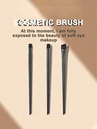 Three Blade Eyeliner Brushes, Oblique Head Eyebrow Brushes, Ultra-Thin Eye Shadow Sketching, Makeup Brushes, High-Density Hair To Create Fine Details Of Eye Makeup, "Thin As Blade" Brush Head, Simple And Advanced, Natural Makeup, Soft Brush Hair, Comfortable Grip