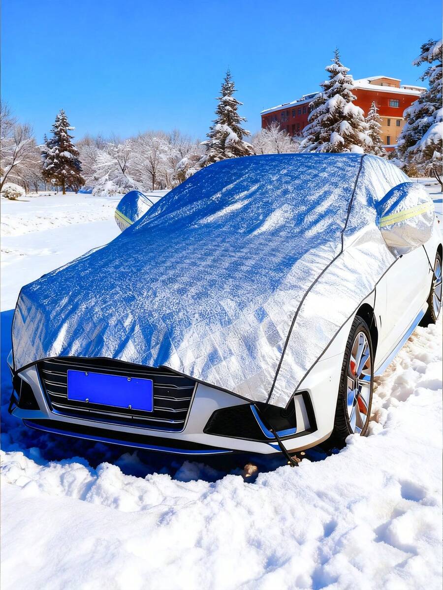 Extra Large & Long Car Cover, All-Season Universal Dust, Snow, Sun Protection Car Cover, Sun Shade, Winter Frost Protection, Summer Sun Protection, Car Accessories, Tire Cover, Car Necessity