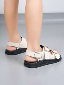 Sandal Bayi, Sandal Bayi Laki-laki Nyaman dengan Perekat Velcro - Putih - View 3