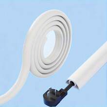 1 Stück schwerer Kabel-Protektor - selbstklebender rutschfester Kabel-Managementkanal, für dicke Verlängerungskabel, Ladegeräte, Stromkabel Bodenschutz - ideal für Zuhause, Büro, gewerbliche Nutzung - 3 Meter Länge