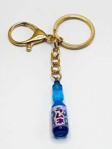 Simulation Japanese Marbles Bobble Soda Key Chain Cute Creative Miniature Soda Drink Charm Mini Dollhouse Ornaments - Multicolor - View 7