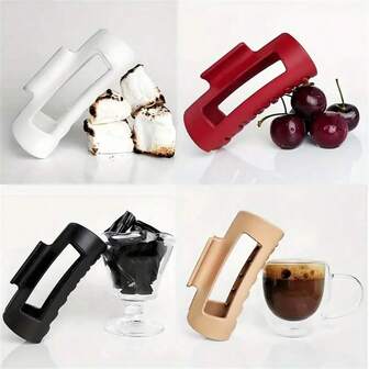 Pinza para el cabello de silicona suave antideslizante para mujeres - Diseño de almohadilla suave, agarre fuerte, adecuado para coletas, moños, trenzas - Sin daño en el cuero cabelludo - Se adapta a todo tipo de cabello - Adecuado para uso diario y ocasiones especiales