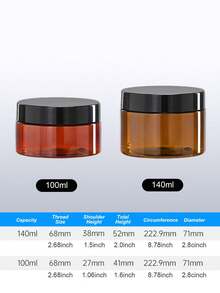 3 chai và lọ thủy tinh ép cổ dài màu hổ phách dày 500ml có thể nạp lại - Dùng cho dầu gội, sữa tắm, dầu xả, muối tắm, kem dưỡng da và kem massage - màu nâu - Xem 9
