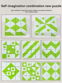 Portable Space Themed Educational Chess Board Game: Travel-Friendly 3D Puzzle Blocks In Metal Tin