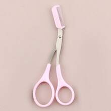 三合一修眉器套装，不锈钢弧形修眉器，带梳子，适合初学者，适用于任何肤质，男女通用，眉毛修剪器/新月形修眉器，新手修眉器，男女通用套装 - 彩色 - 查看 14