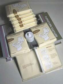 60 Pack Disposable Toilet Seat Covers, Thickened Waterproof Portable Toilet Covers For Travel Public Restroom - 10片 - 查看 7