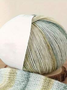 1包-50克渐变色马海毛纱线，柔软单股纱线，适合手工编织围巾、帽子、毯子 - 彩色 - 查看 3