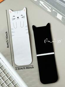 Cartoon Animal Magnetic Bookmarks, Creative Comic Magnetic Bookmarks, Exquisite Cute Student Stationery Gifts, Book Decoration Clips, Reading Marker Index Textbook Page Clips, Back To School Season Essentials Bookish Things Book Accessories Acotar Graduation Gifts Teacher Bookish Things - Multicolor - View 5