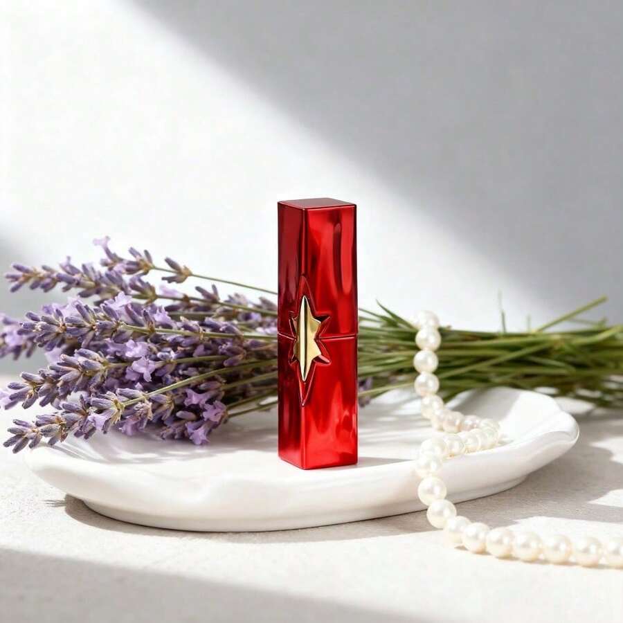 New Creative Fun Cute Lipstick Lighter - Zinc Alloy Material, Wind-Resistant Flame, And Refillable Butane System - A Must-Have For Discerning Smokers (Butane Gas Not Included) - 紅色 - 查看 1