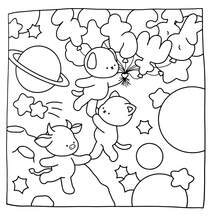 Libro de colorear para adultos de 12 signos del zodíaco - 32 páginas, papel opaco de 171g de grosor | Temas adorables de los signos del zodíaco | Líneas gruesas, fácil de colorear, relajante | Adecuado para papelería, útiles escolares, regalo perfecto para niñas, temporada de bodas, Día de la Madre - Sueños del Zodiaco - Ver 4