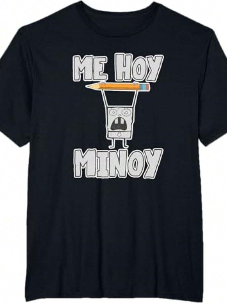 Mademark X SpongeBobs SquarePantsa - DoodleBobs - Me Hoy Minoy! T-Shirt - 黑色 - 查看 1