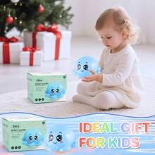 1件装婴儿洗澡玩具，带灯光、喷水功能，儿童浴室玩具，浴缸婴儿洗澡玩具，男孩女孩游泳池浴室鲸鱼喷水玩具，婴儿浴缸玩水玩具