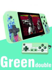 1pc Handheld Game Console Including 800 Games Large Screen Retro Nostalgic Old-Fashioned Game Consoles Support To TV Russian Classic Block Machine 8090s Memories Mini Micro Game Console Support 2 Players Battle With HD 3.5-Inch Screen Birthday Gift - Blue - View 16