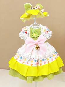 11.81英寸（30厘米）23关节可动BJD娃娃，公主换装裙，角色扮演服装套装，DIY玩具，生日和节日礼物 - 彩色 - 查看 18