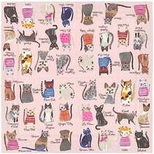 Boston International servilletas de papel para cócteles y bebidas, , 5 x 5-Inches, 1(12.70cm (5") x 12.70cm (5") Gatos geniales) - Multicolor - Ver 4