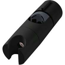 Soporte Cabezal Ducha 0.75 - 1 inch 19 - 25mm Ajustable Barra Deslizante 360, Negro Mate - Mate negro + Ø0,75-1" (19-25 mm) - Ver 2
